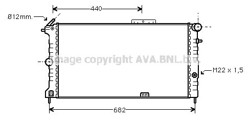 AVA QUALITY COOLING Радиатор, охлаждение двигателя OL2190